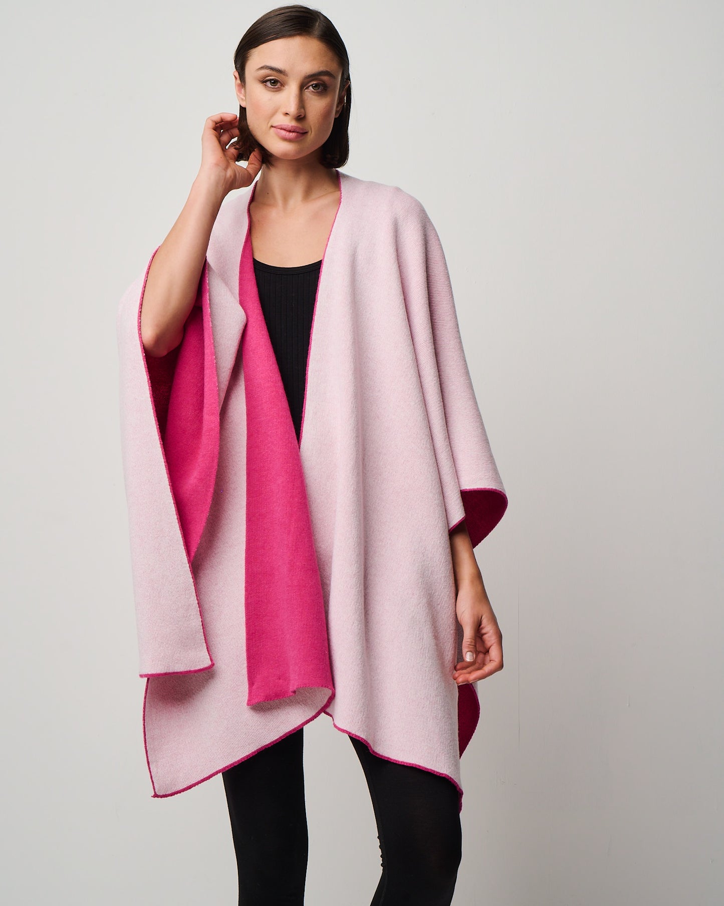 Kiersten Merino/Cashmere Reversible Wrap (W311)