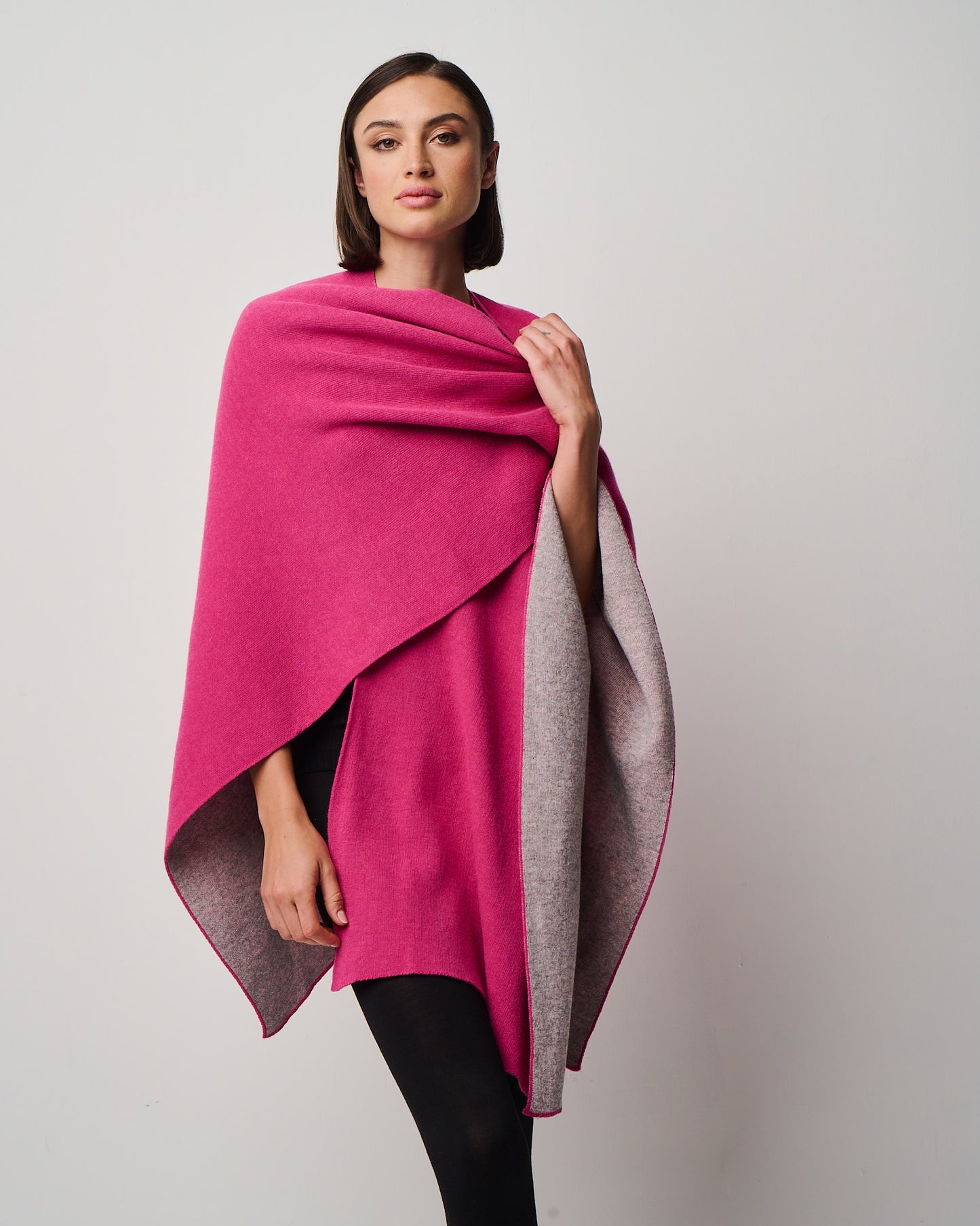 Kiersten Merino/Cashmere Reversible Wrap (W311)