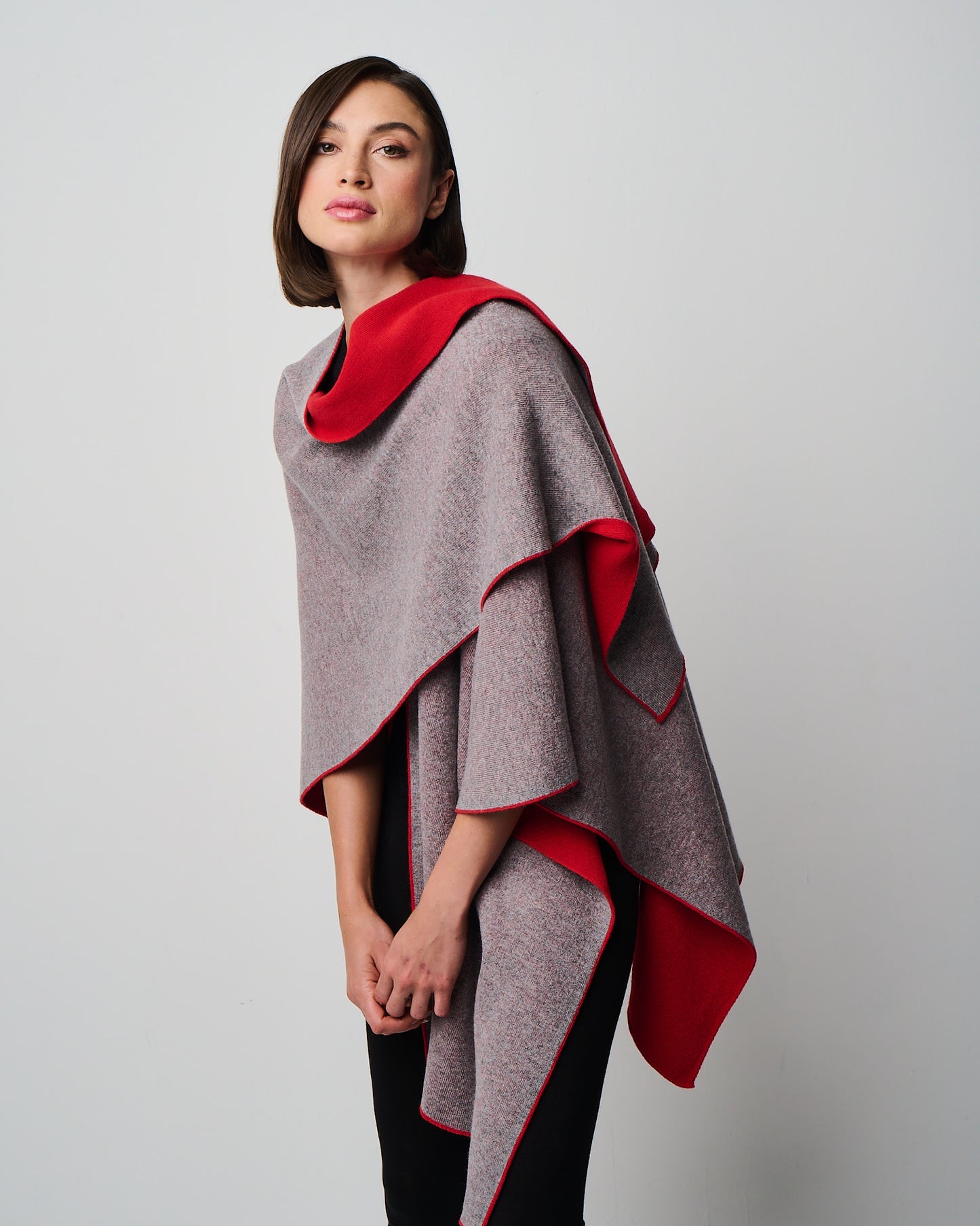 Kiersten Merino/Cashmere Reversible Wrap (W311)