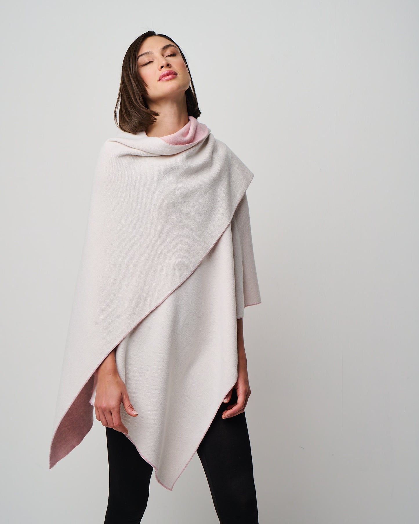Kiersten Merino/Cashmere Reversible Wrap (W311)