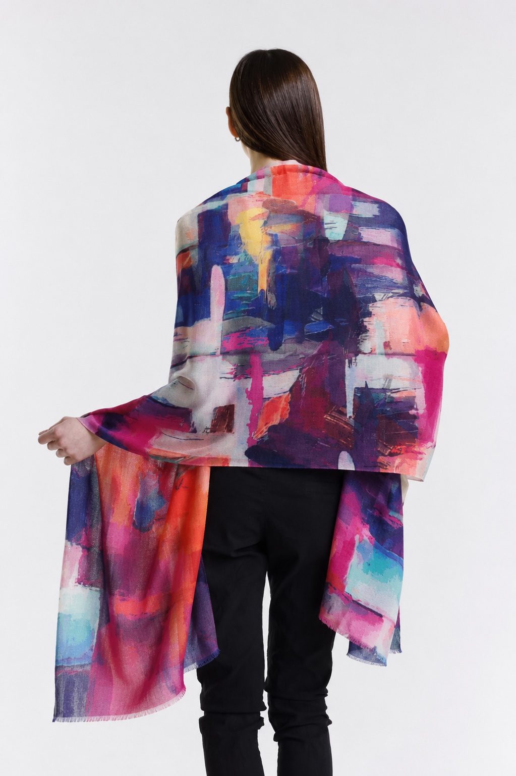  Painted Premium Cashmere Wrap Print 33-2