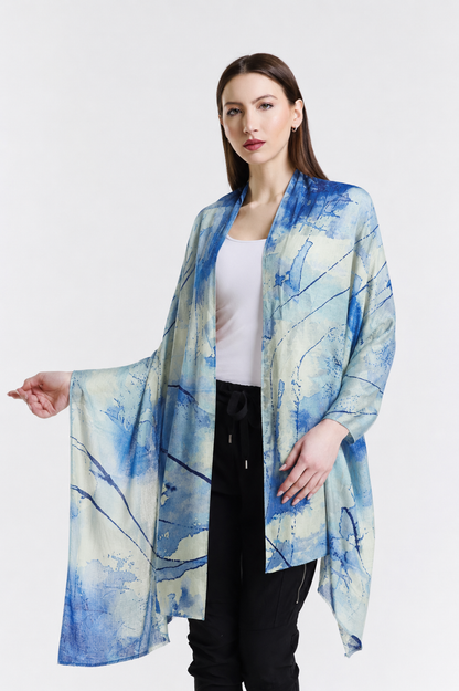 Valentina Hand Painted Premium Cashmere Wrap Print 29-1