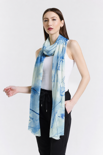Valentina Hand Painted Premium Cashmere Wrap Print 29-2
