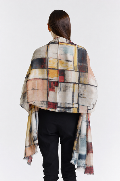 Valentina Hand Painted Premium Cashmere Wrap Print 32-3