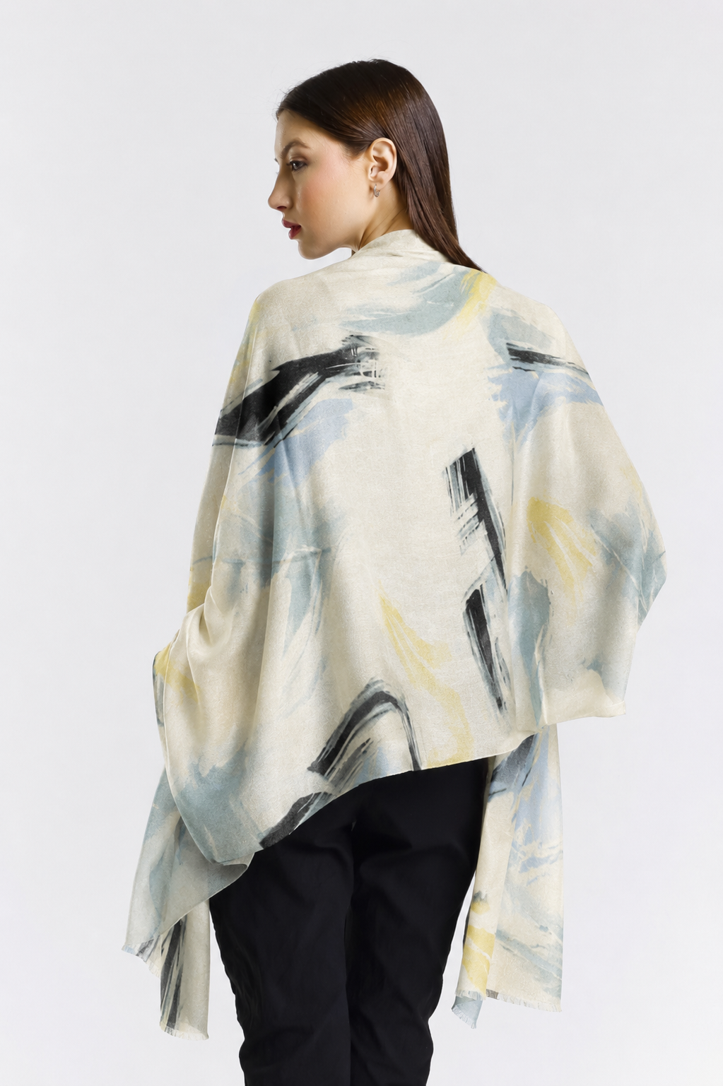 Valentina Hand Painted Premium Cashmere Wrap (W304P) print 24-2