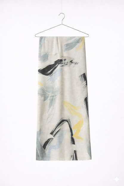 Valentina Hand Painted Premium Cashmere Wrap (W304P) print 24-4