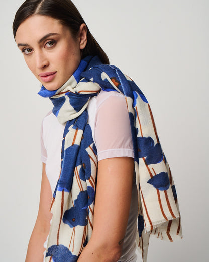 Valentina Hand Painted Premium Cashmere Wrap (W304P)