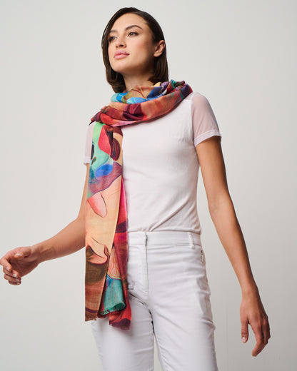 Valentina Hand Painted Premium Cashmere Wrap (W304P)