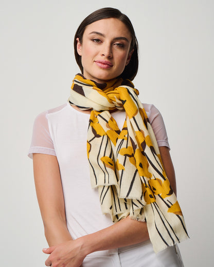 Valentina Hand Painted Premium Cashmere Wrap (W304P)