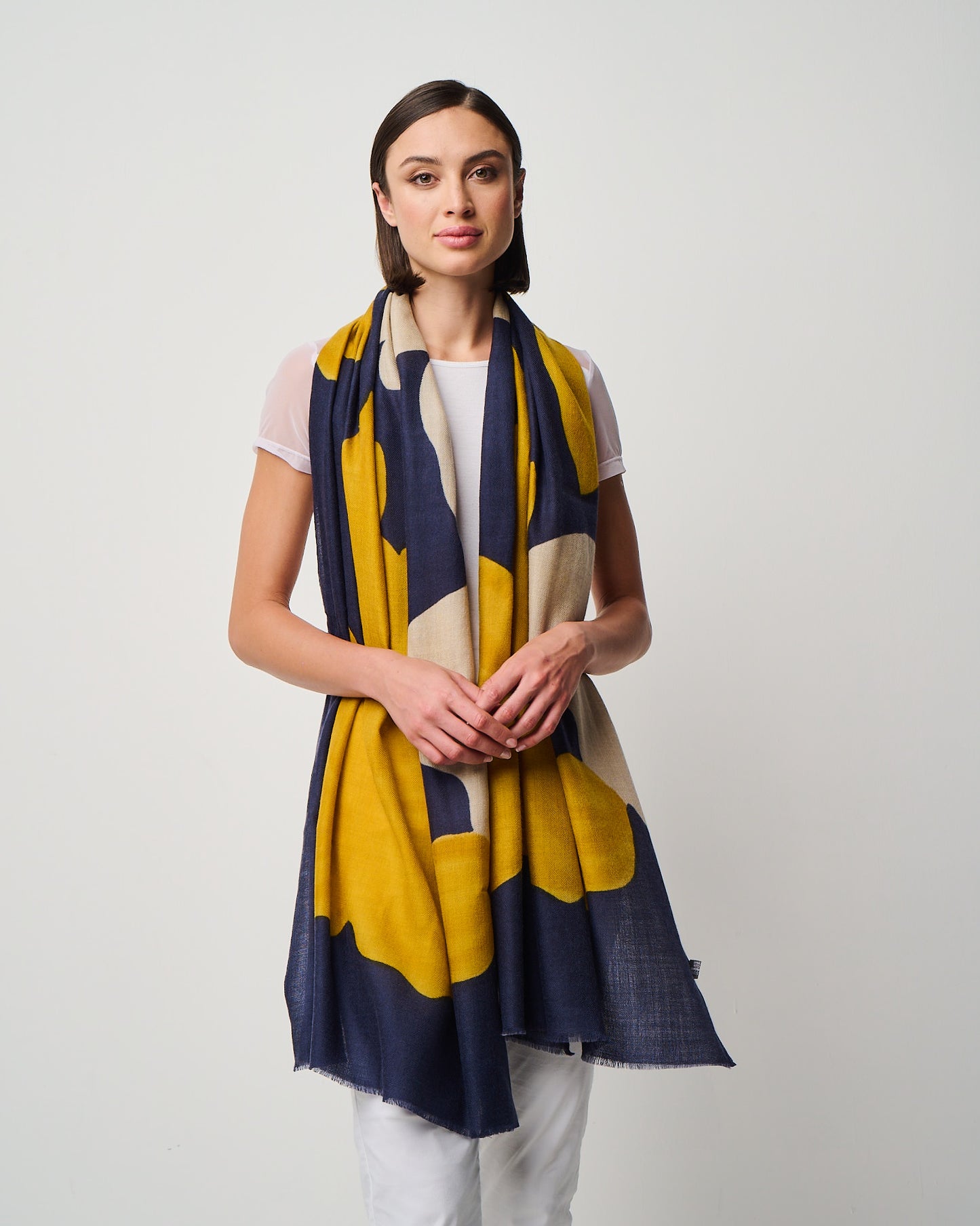 Valentina Hand Painted Premium Cashmere Wrap (W304P)