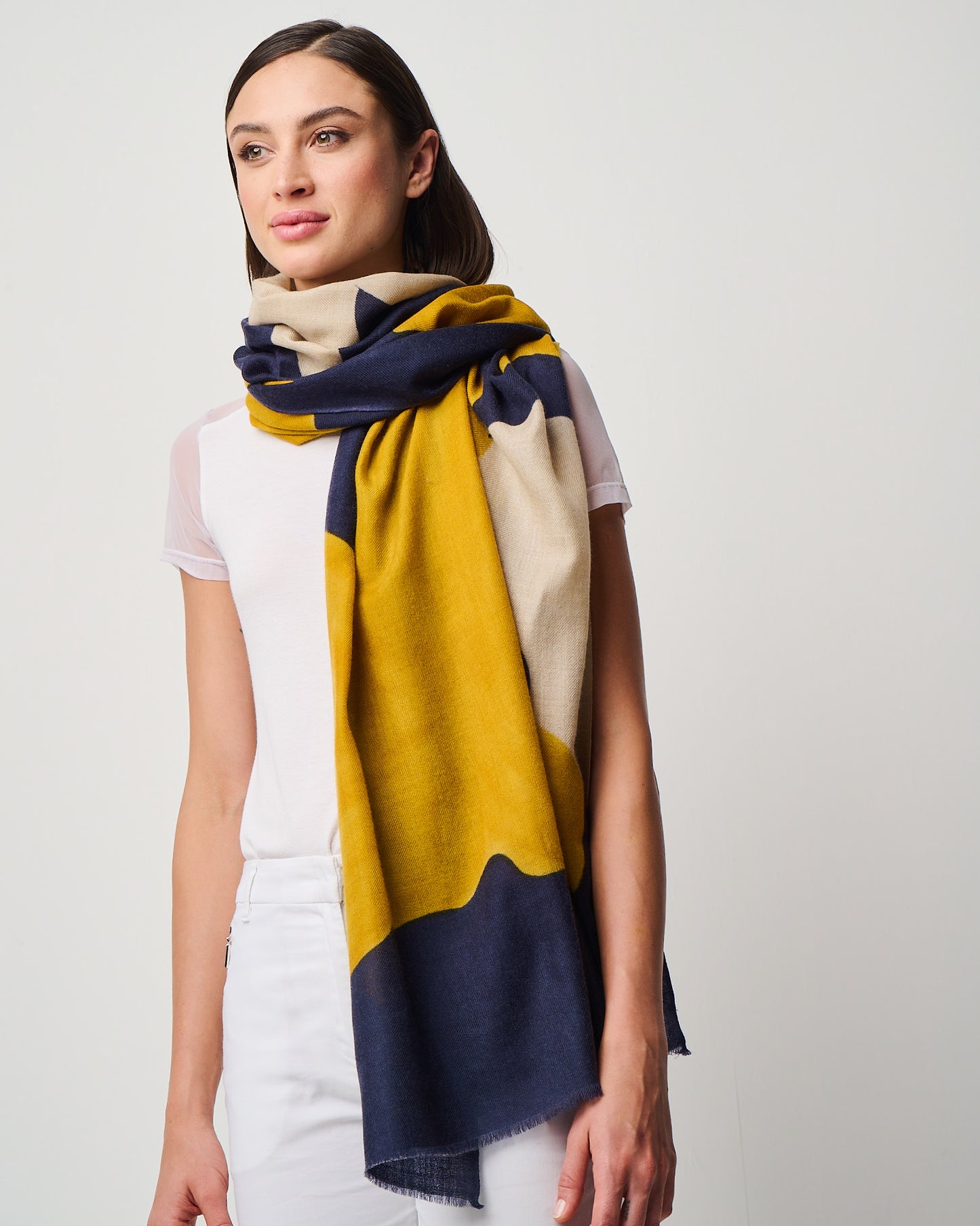 Valentina Hand Painted Premium Cashmere Wrap (W304P)