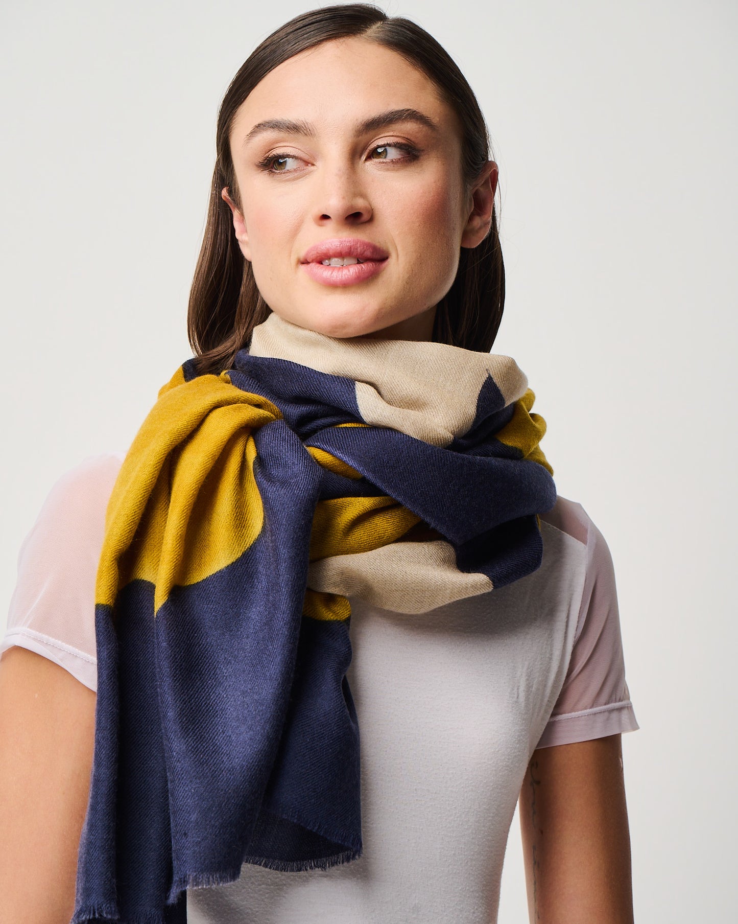 Valentina Hand Painted Premium Cashmere Wrap (W304P)
