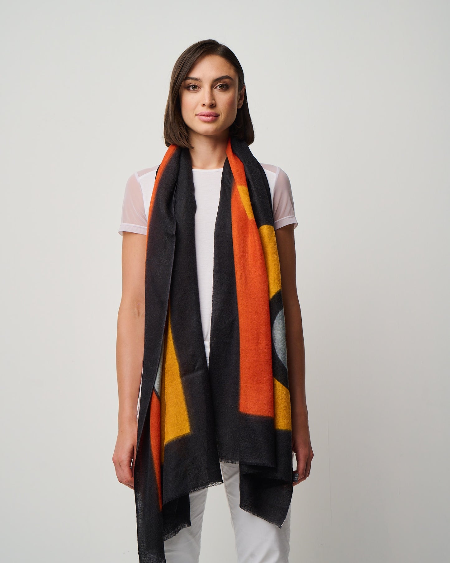 Valentina Hand Painted Premium Cashmere Wrap (W304P)