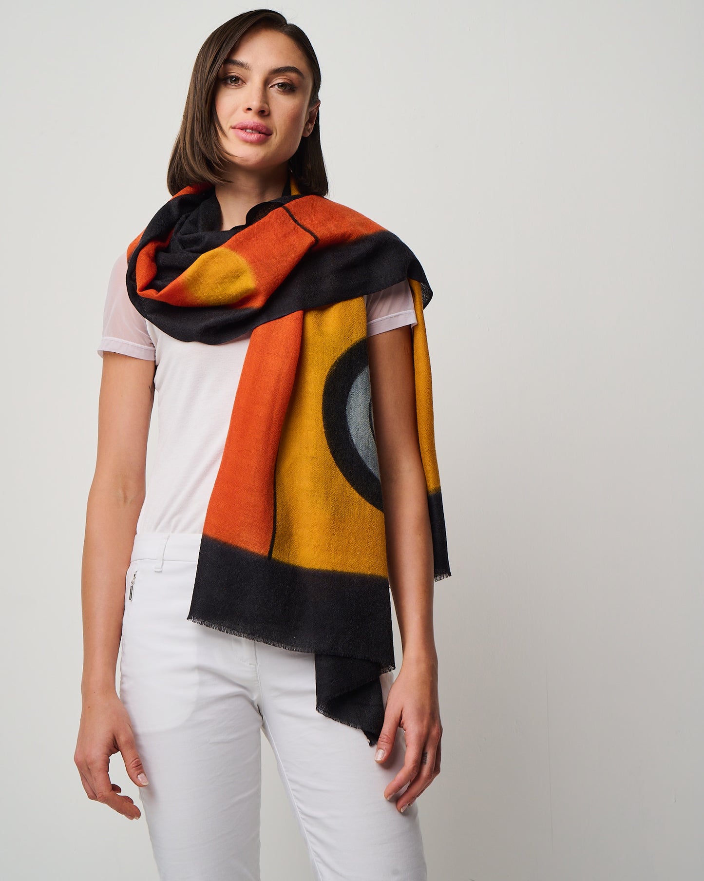 Valentina Hand Painted Premium Cashmere Wrap (W304P)