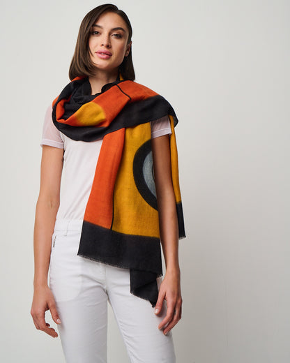 Valentina Hand Painted Premium Cashmere Wrap (W304P)