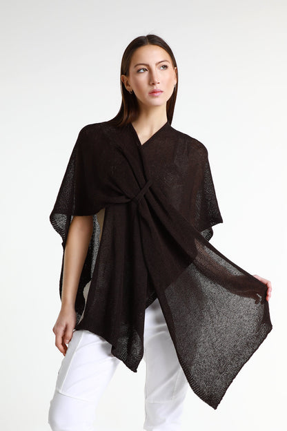 Aliya Multi Way Cotton Wrap 202 Espresso-1