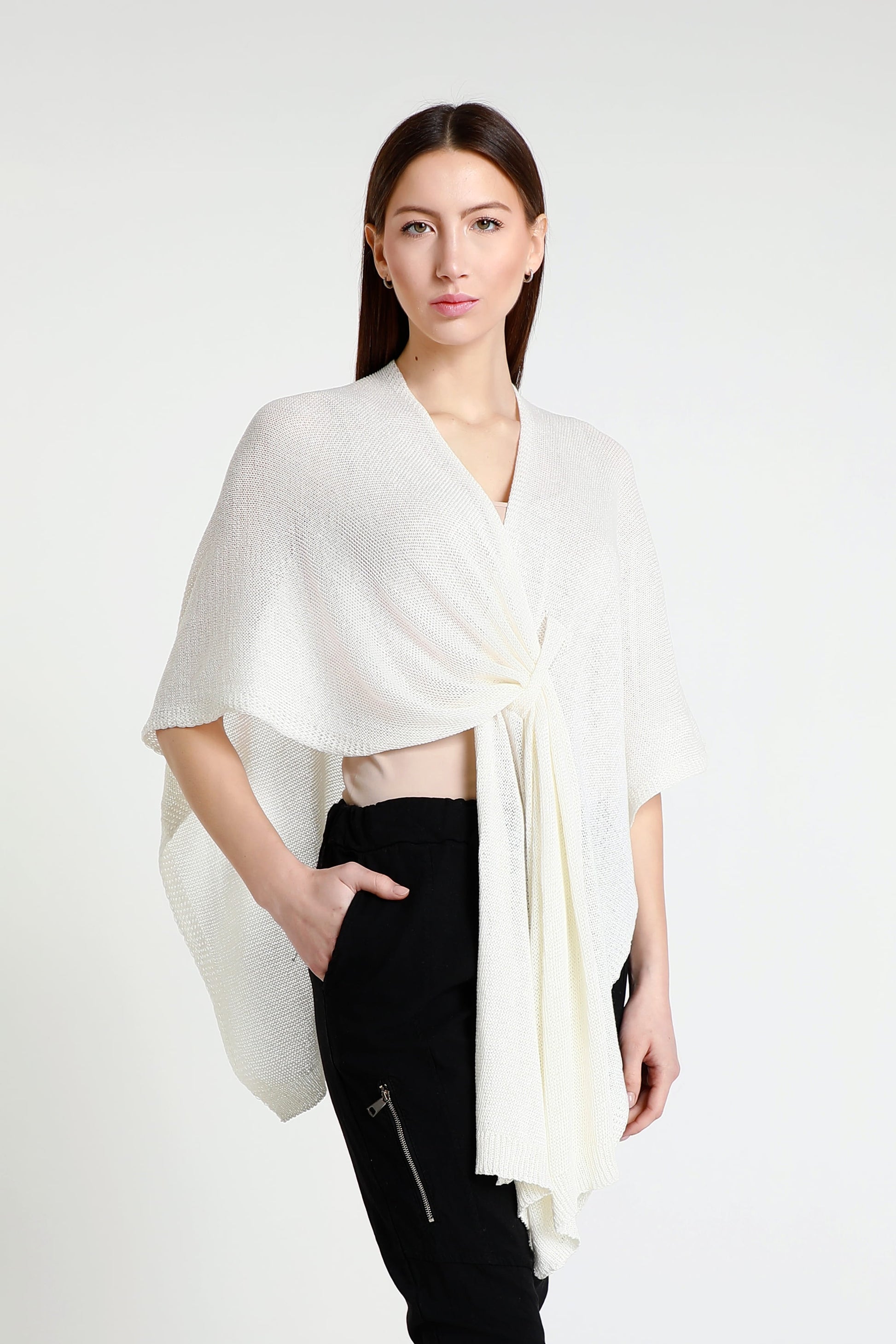 Aliya Multi Way Cotton Wrap 101 Ivory-3