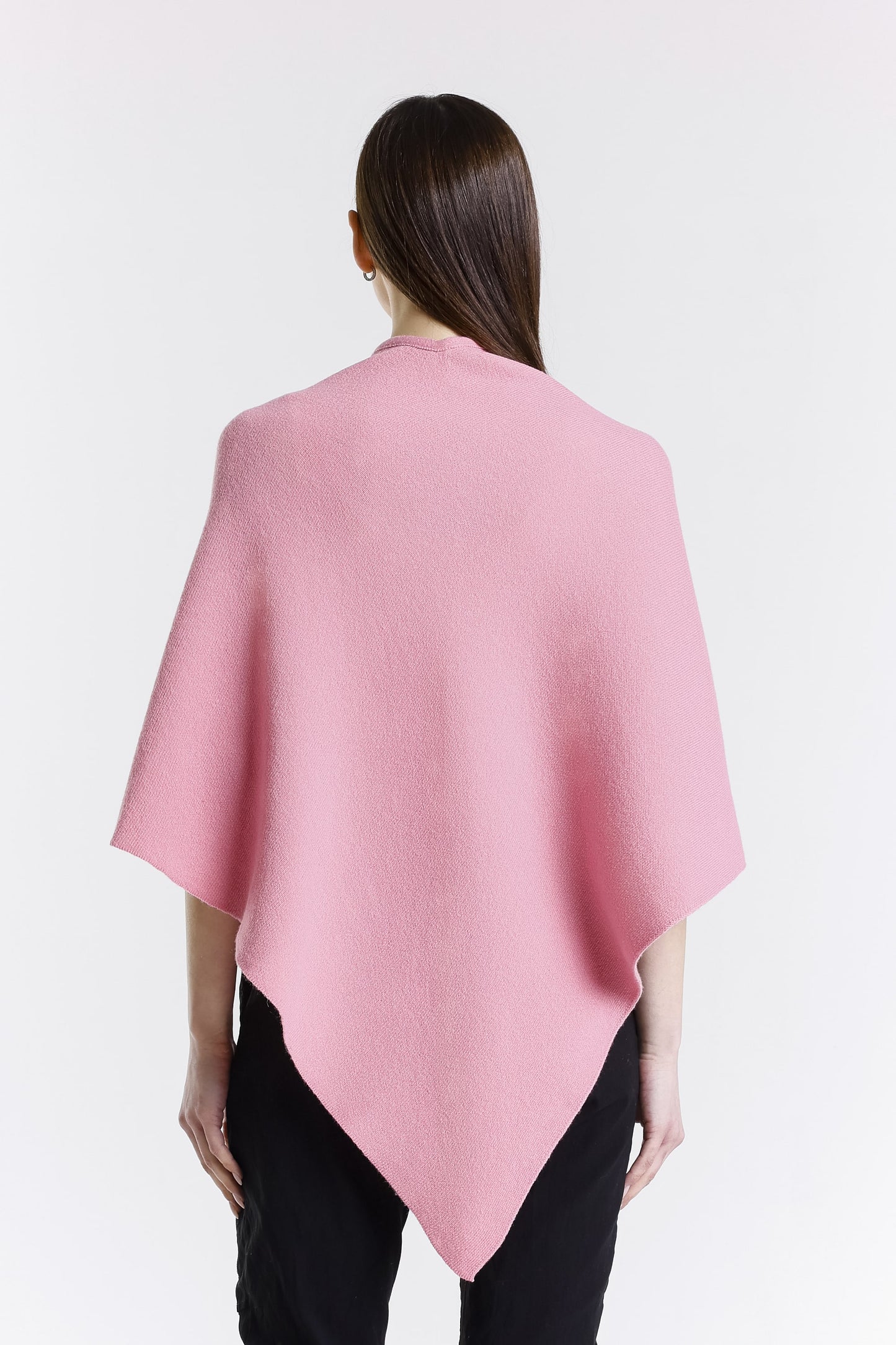 Ellen Merino/Cashmere Reversible Wrap with Loop 659 Pink/Cream-5