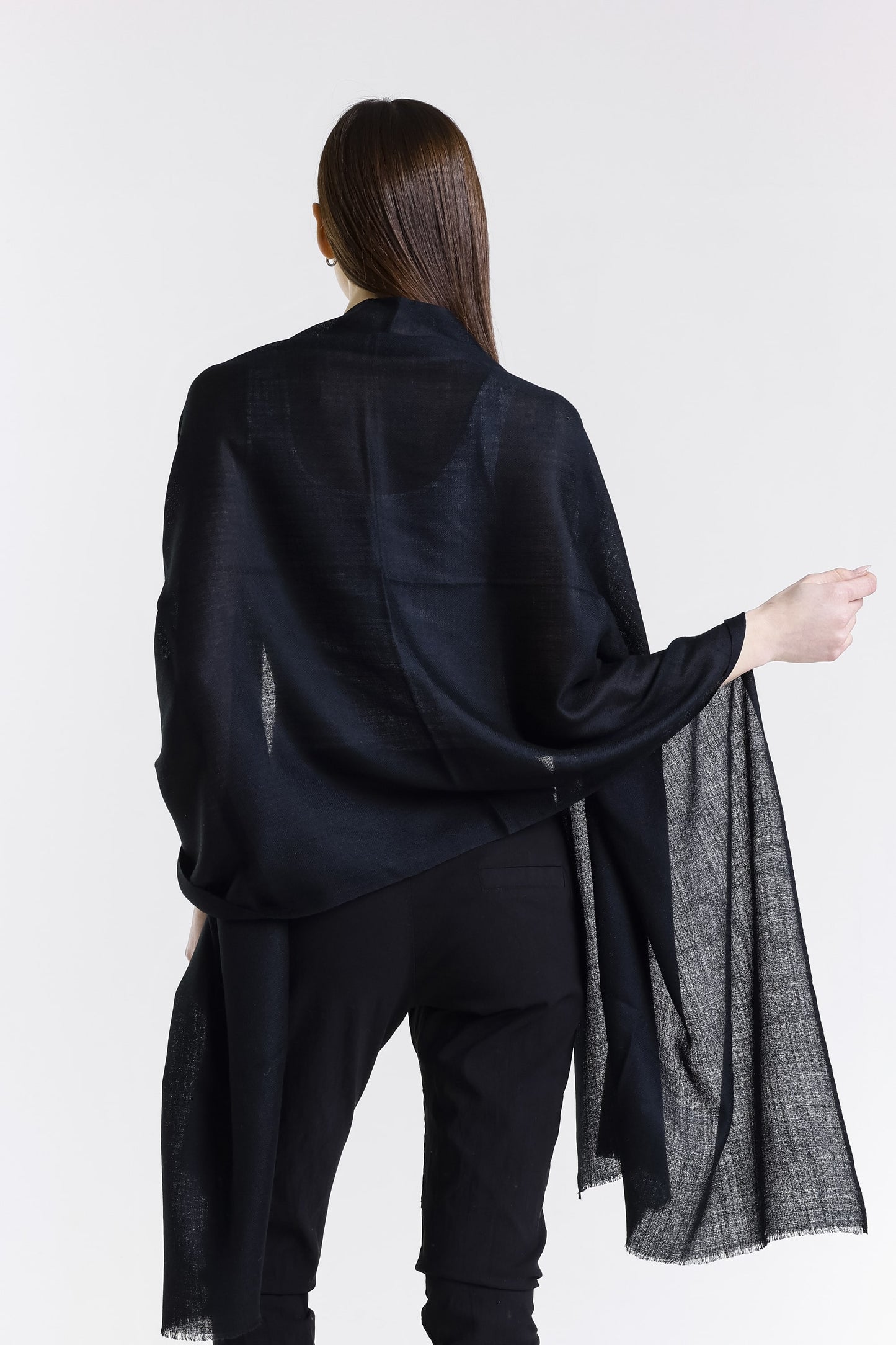 Valentina Premium Cashmere Wrap 001 Black-4