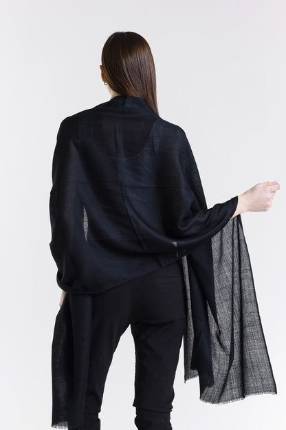 Valentina Premium Cashmere Wrap 001 Black-4