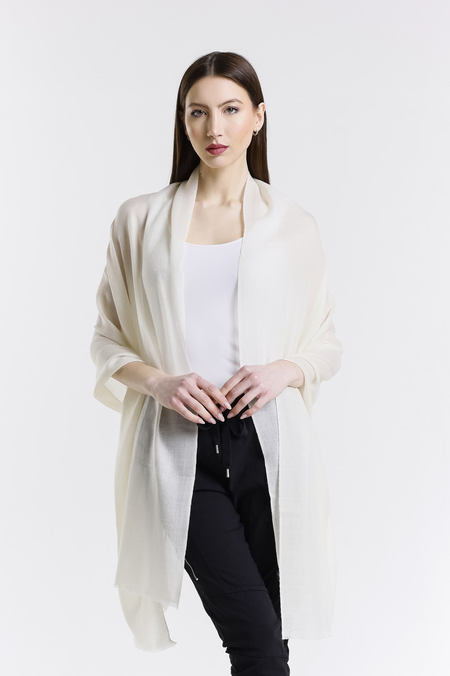 Valentina Premium Cashmere Wrap 120 Off White-1