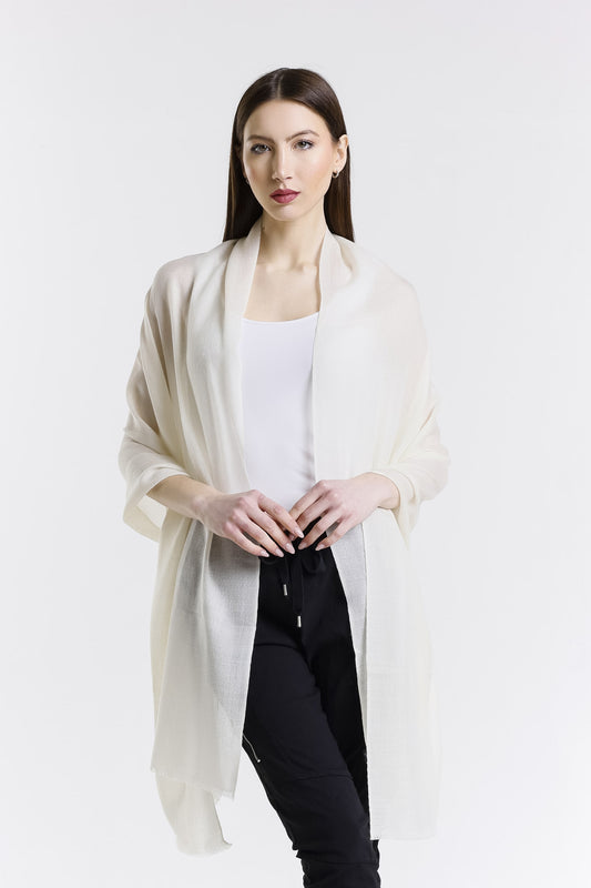 Valentina Premium Cashmere Wrap 120 Off White-1