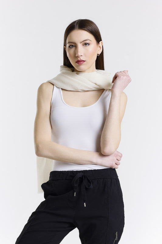 Valentina Premium Cashmere Wrap 120 Off White-2
