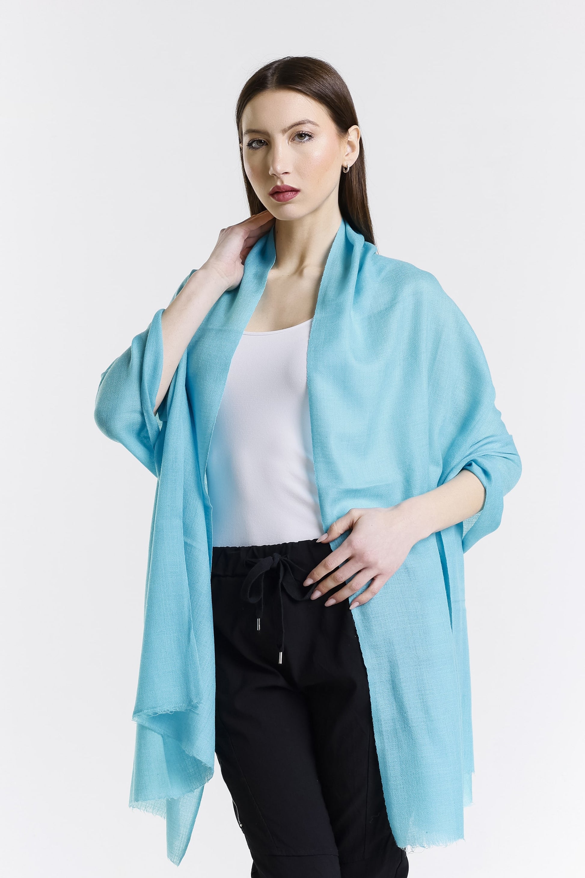 Valentina Premium Cashmere Wrap 430 Sky Blue-1