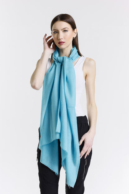 Valentina Premium Cashmere Wrap 430 Sky Blue-3
