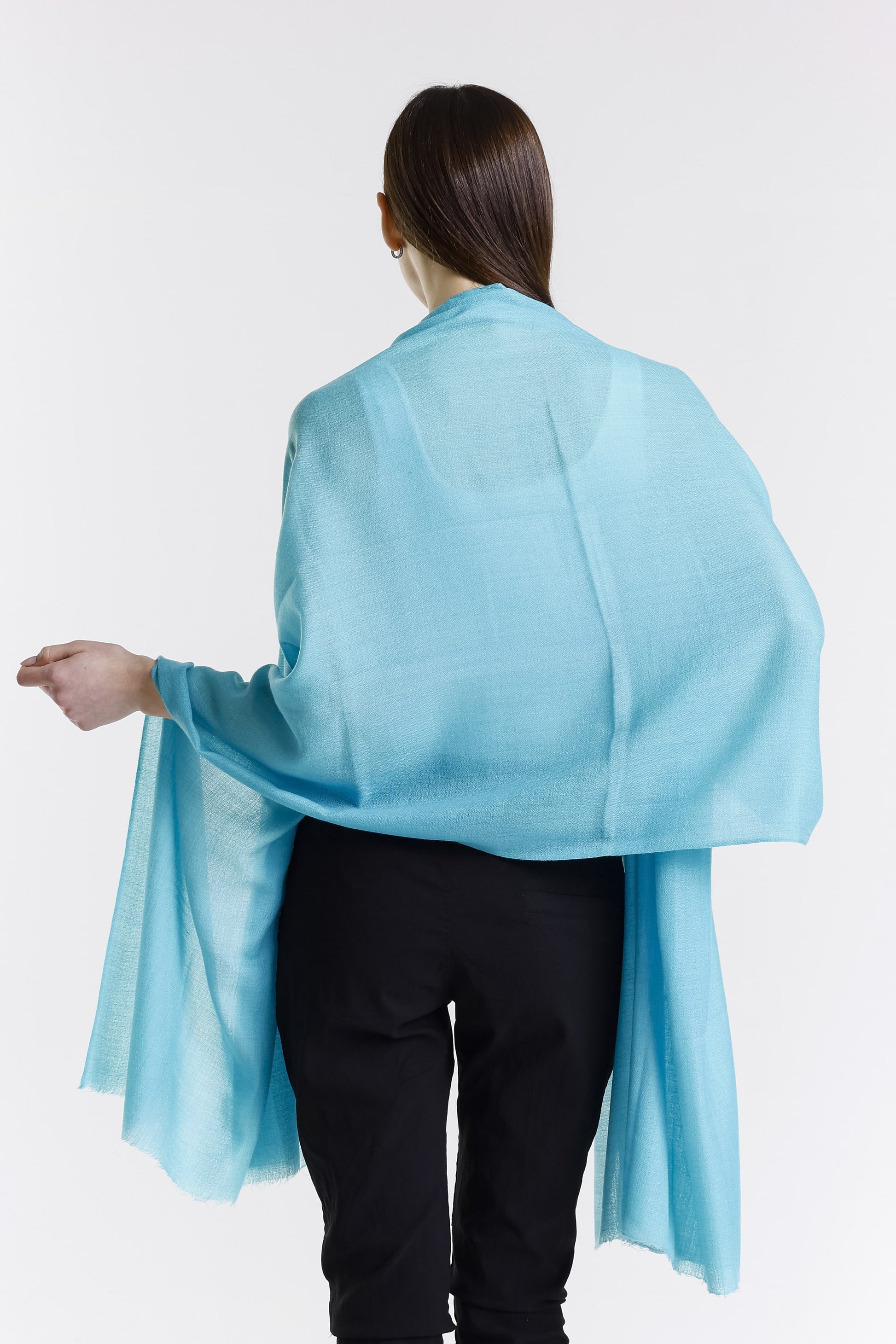 Valentina Premium Cashmere Wrap 430 Sky Blue-4