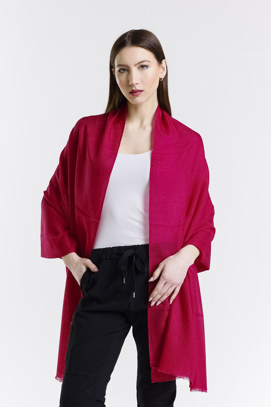 Valentina Premium Cashmere Wrap 670 Hot Pink-1