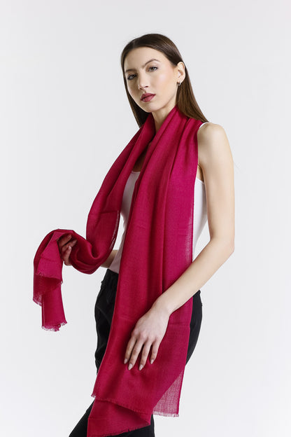 Valentina Premium Cashmere Wrap 670 Hot Pink-2