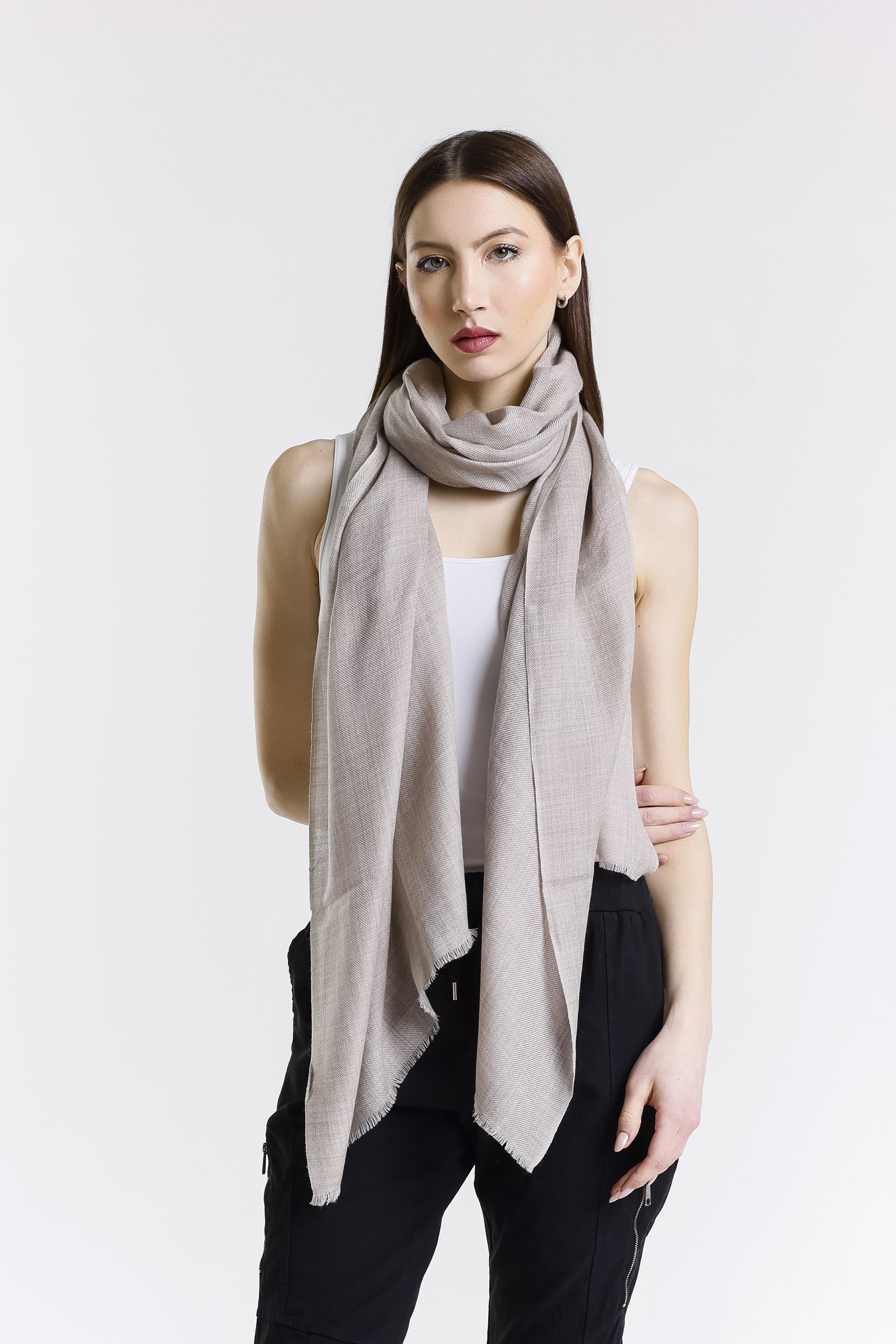 Valentina Premium Cashmere Wrap 925 Lt Beige-2