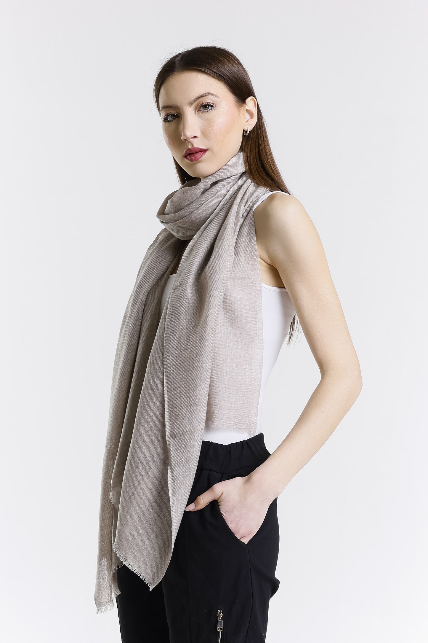 Valentina Premium Cashmere Wrap 925 Lt Beige-3