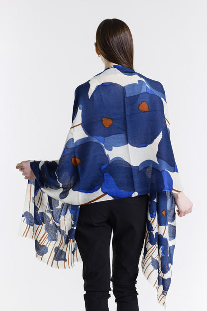 Valentina Hand Painted Premium Cashmere Wrap (W304P) print 13-2