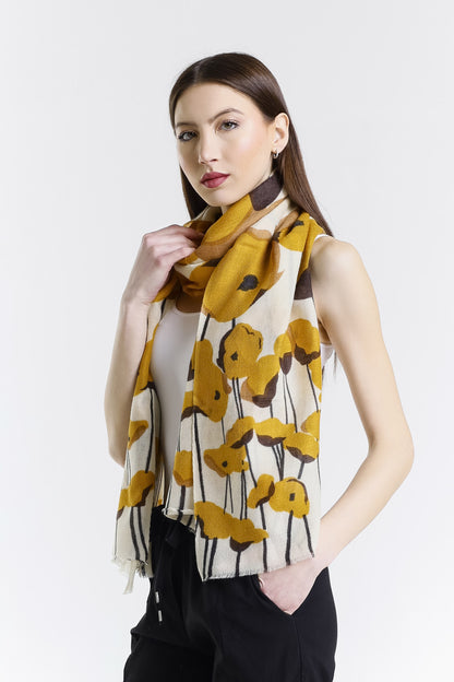Valentina Hand Painted Premium Cashmere Wrap (W304P) print 15-4