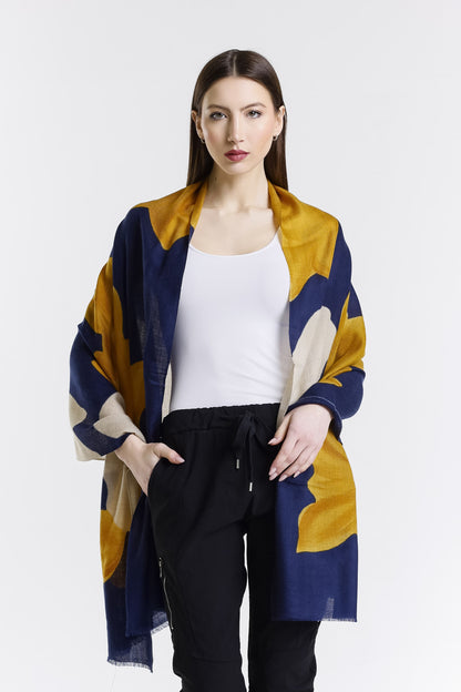 Valentina Hand Painted Premium Cashmere Wrap (W304P) print 16-1