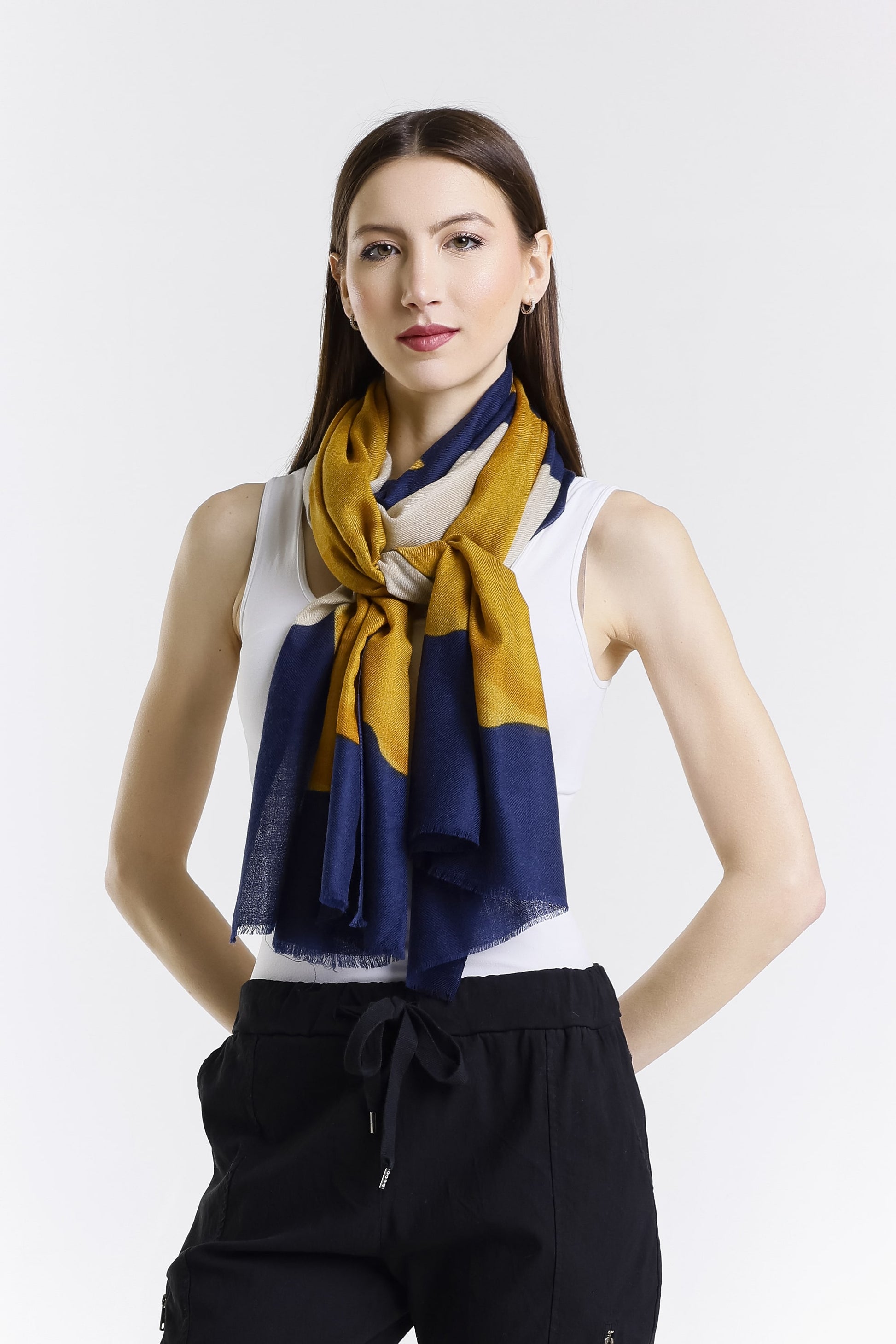 Valentina Hand Painted Premium Cashmere Wrap (W304P) print 16-3