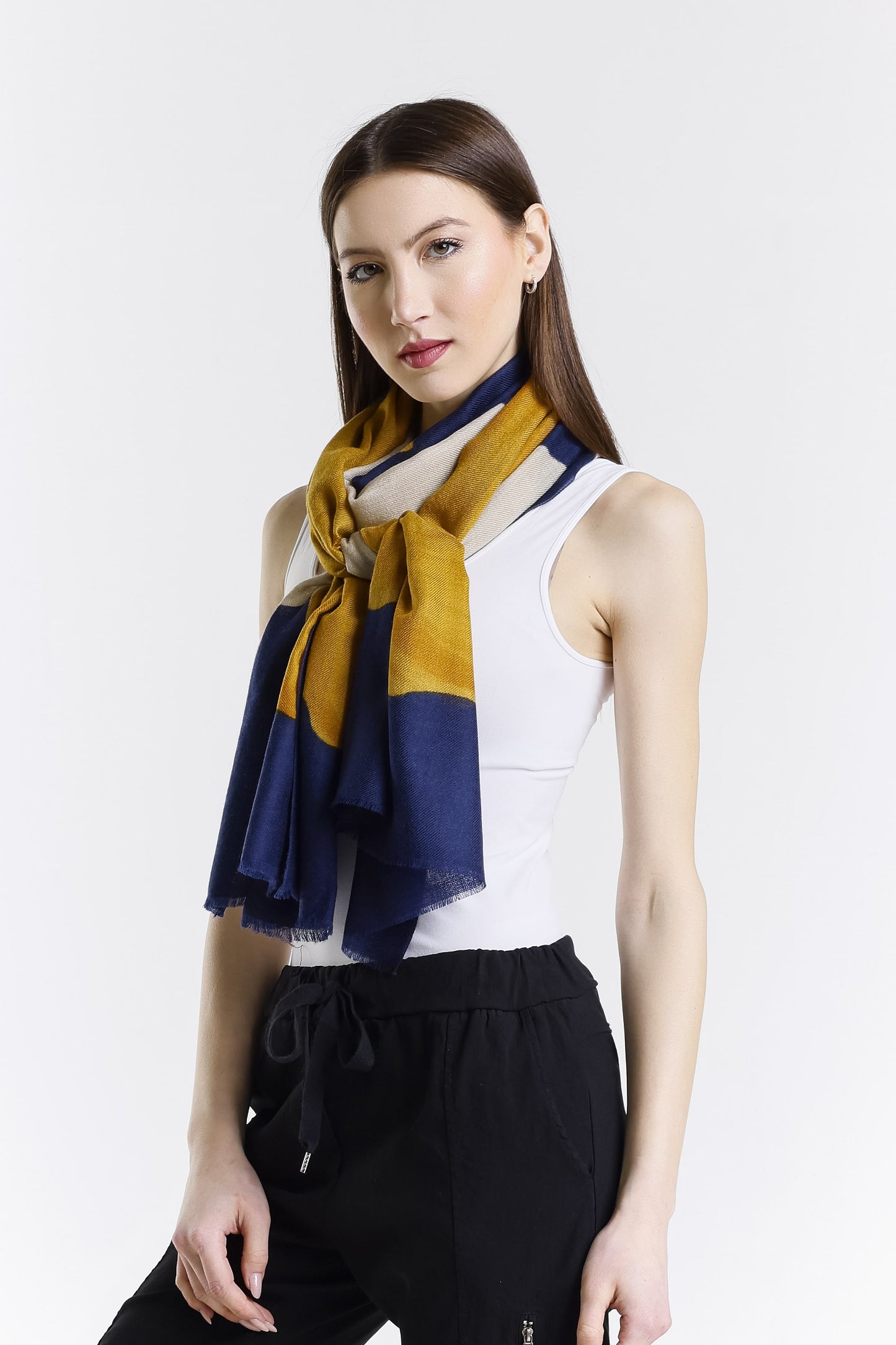 Valentina Hand Painted Premium Cashmere Wrap (W304P) print 16-4