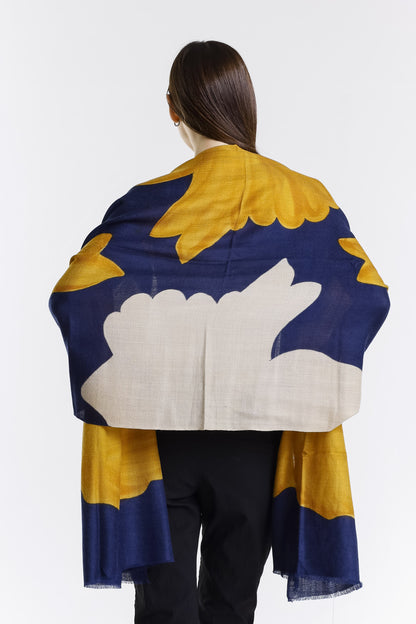 Valentina Hand Painted Premium Cashmere Wrap (W304P) print 16-2