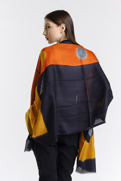 Valentina Hand Painted Premium Cashmere Wrap (W304P) print 18-2