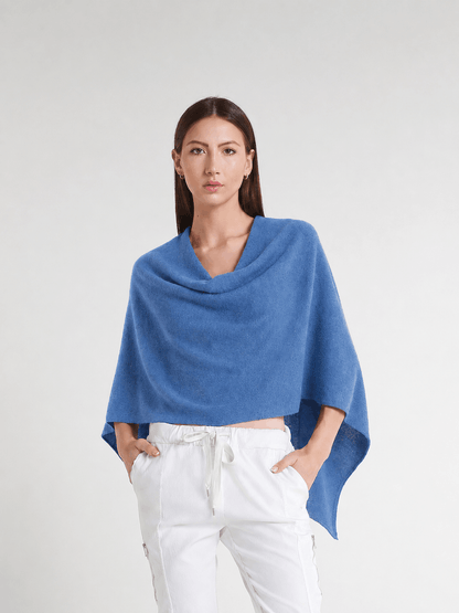 100% Italian Crafted Cashmere Ruana 427 Jeans-1