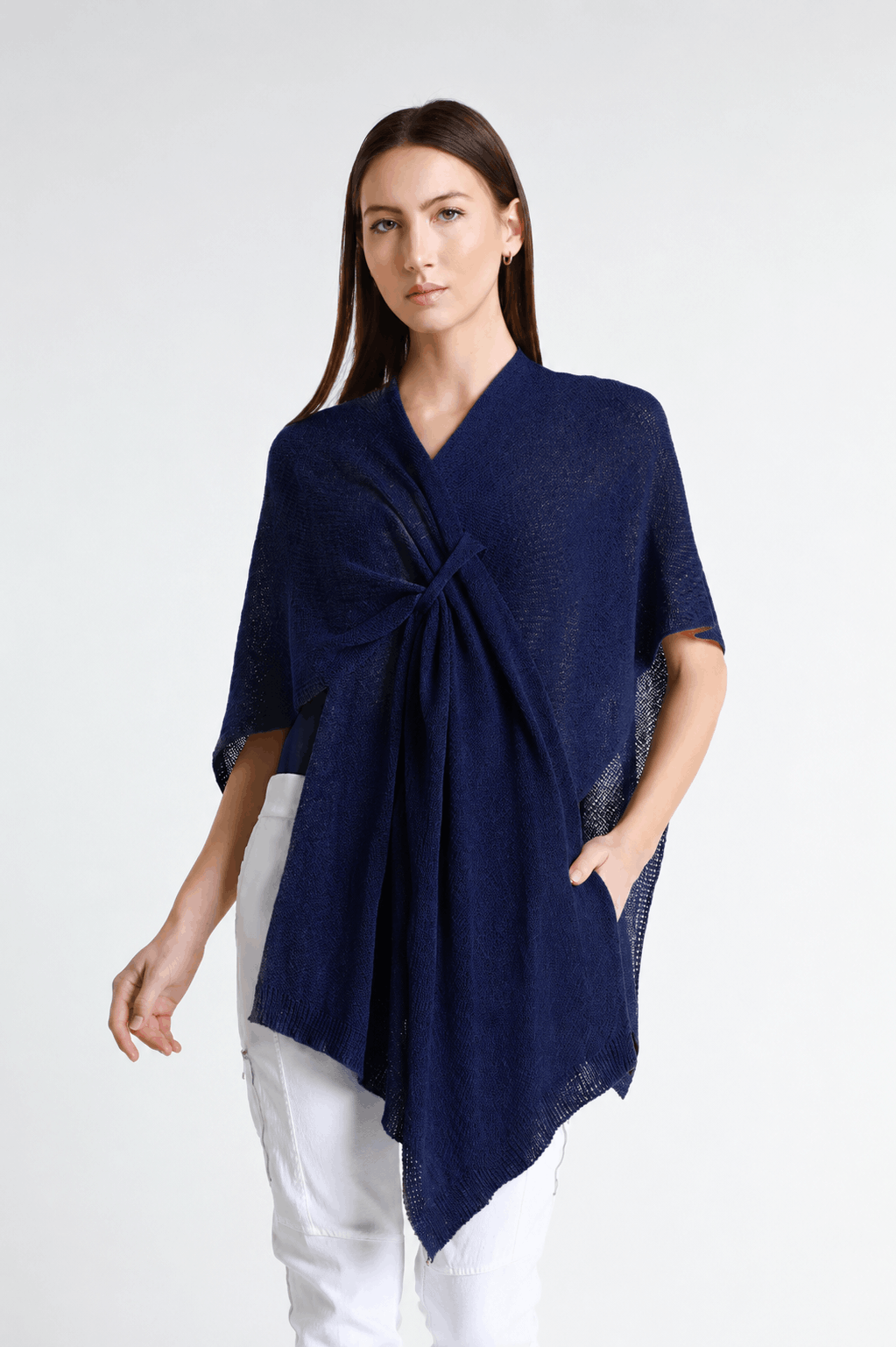 Aliya Multi Way Cotton Wrap 409 Navy-1