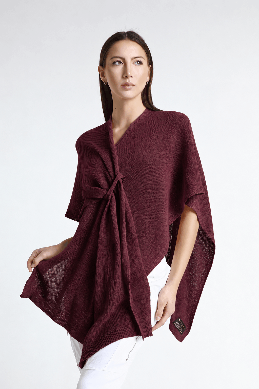 Aliya Multi Way Cotton Wrap 618 Dark Wine-1