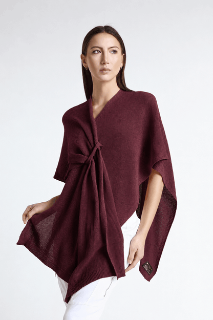 Aliya Multi Way Cotton Wrap 618 Dark Wine-1