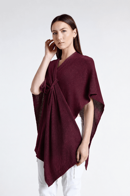 Aliya Multi Way Cotton Wrap 618 Dark Wine-2