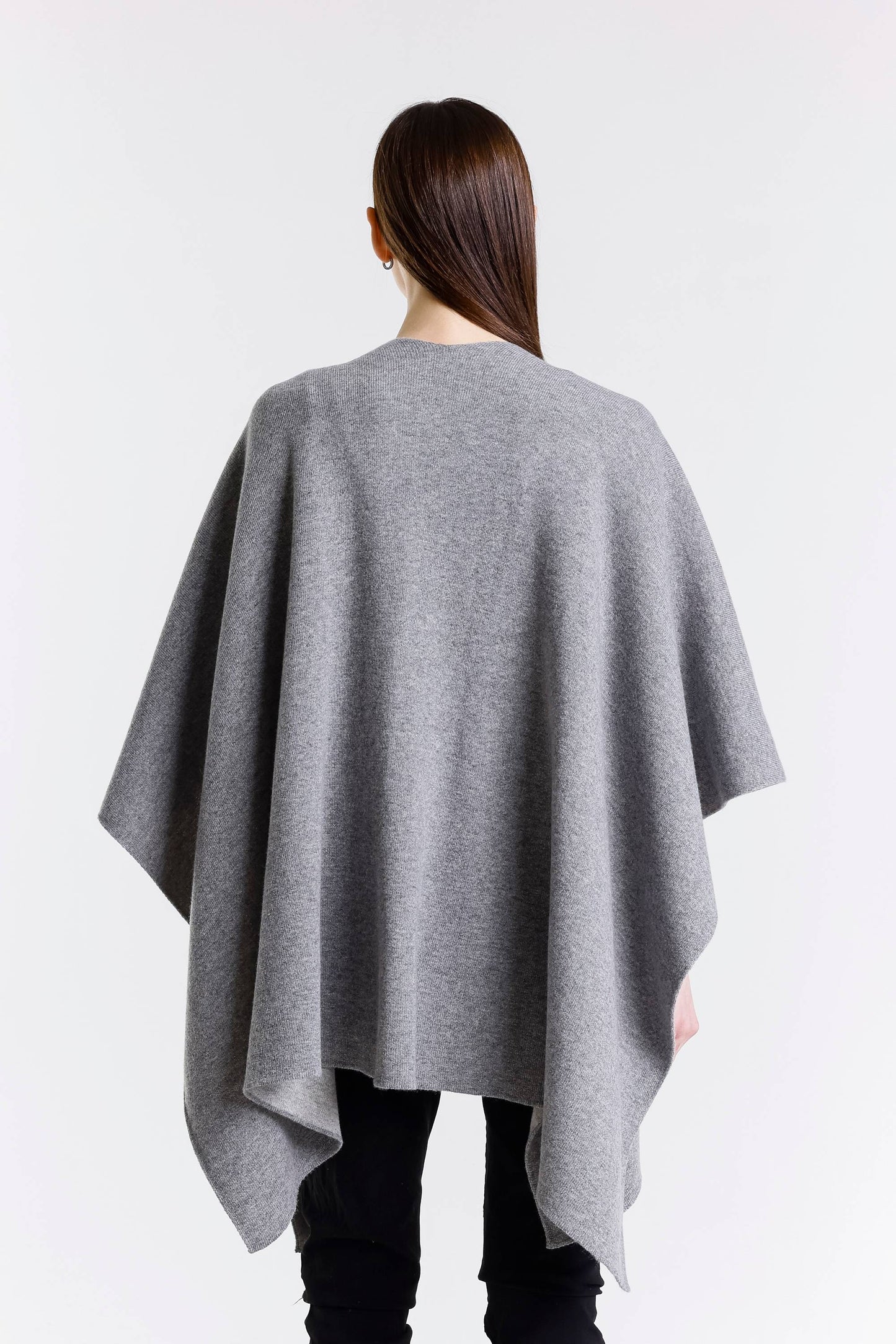 Kiersten Merino/Cashmere Reversible Wrap 095 Dark Grey/Medium Grey