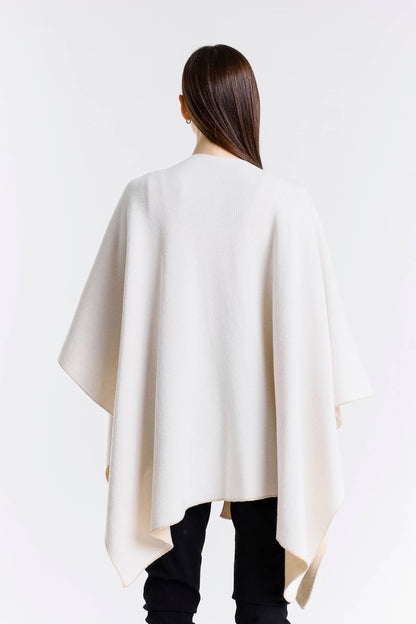 Kiersten Merino/Cashmere Reversible Wrap 291 Beige/Cream