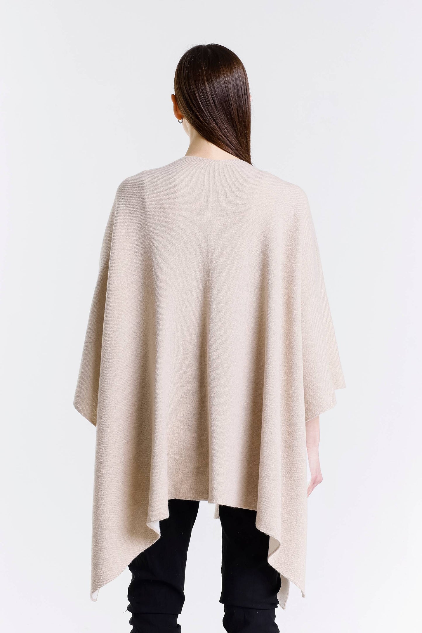 Kiersten Merino/Cashmere Reversible Wrap 298 Taupe/Cream-7