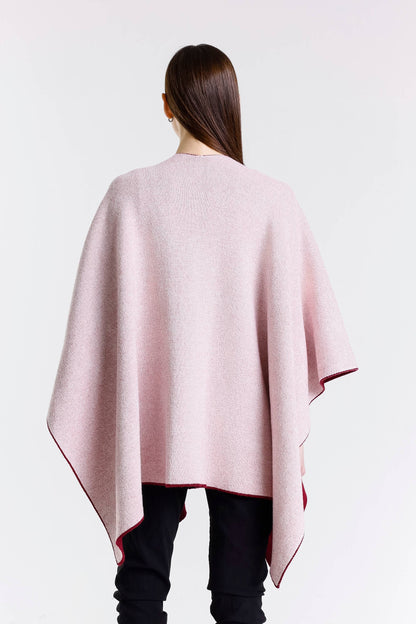 Kiersten Merino/Cashmere Reversible Wrap 631 Burgundy/Cream